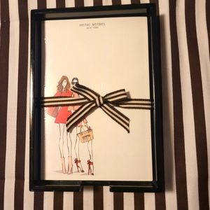 Henri Bendel Stationery and Holder Tray